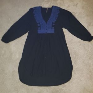 Free People Hi-Lo Black Dress